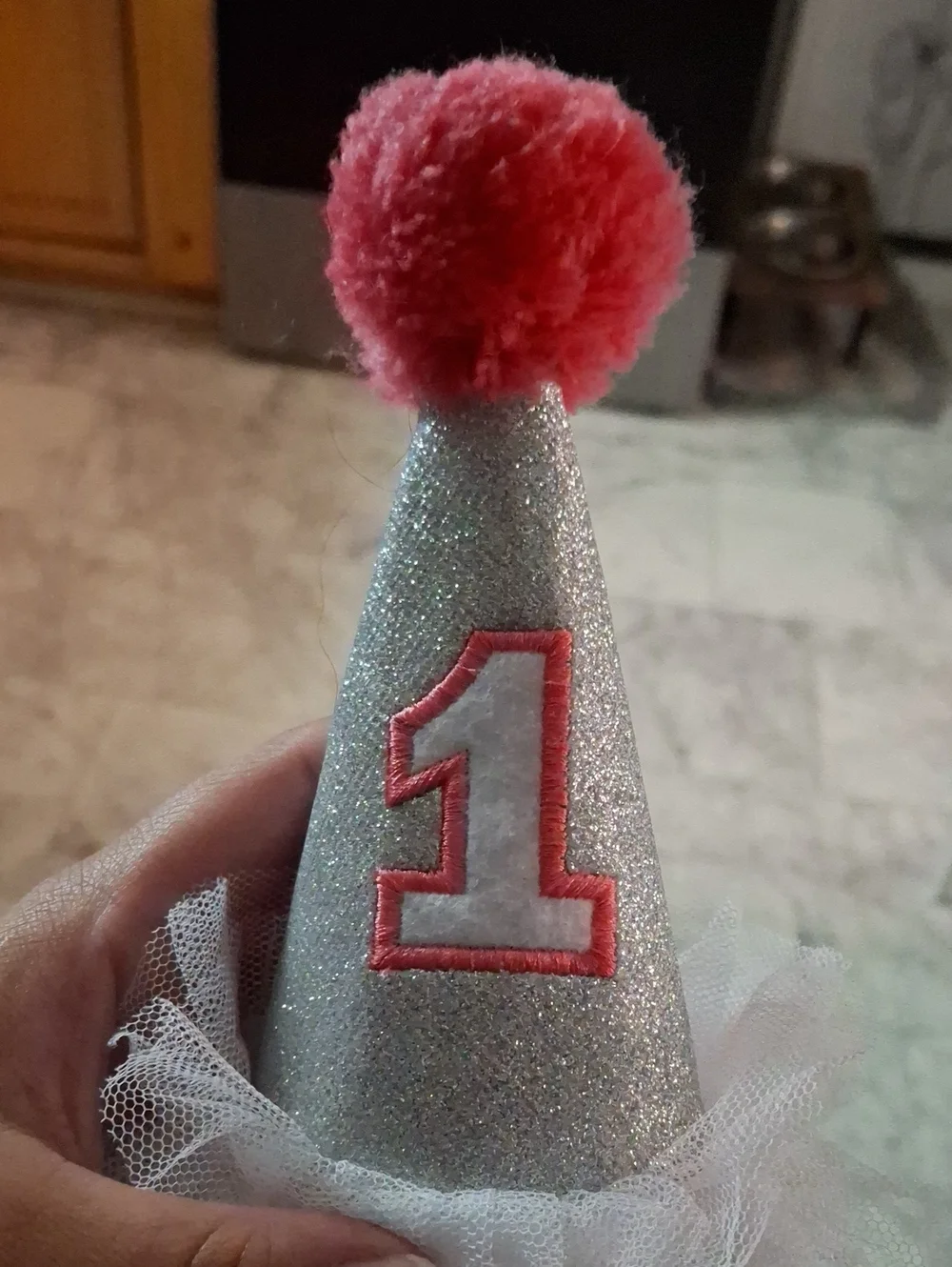 N/A sparkly silver